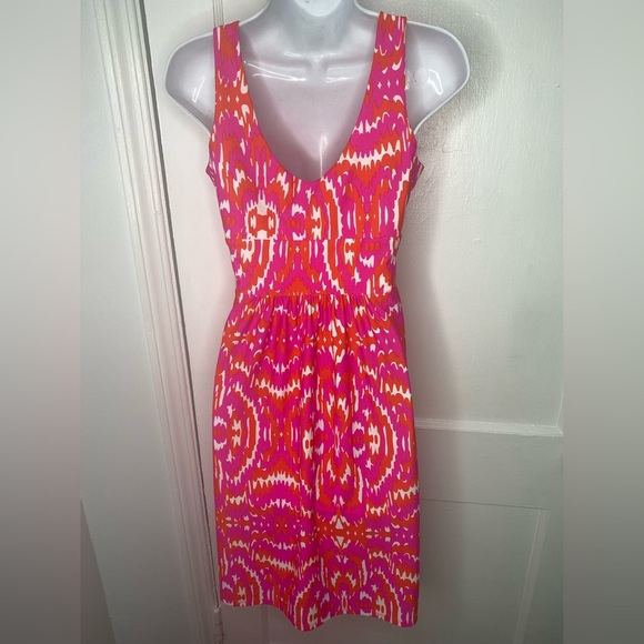 JUDE CONNALLY Vibrant Pink and Orange Women's Dress - Picture 2 of 8